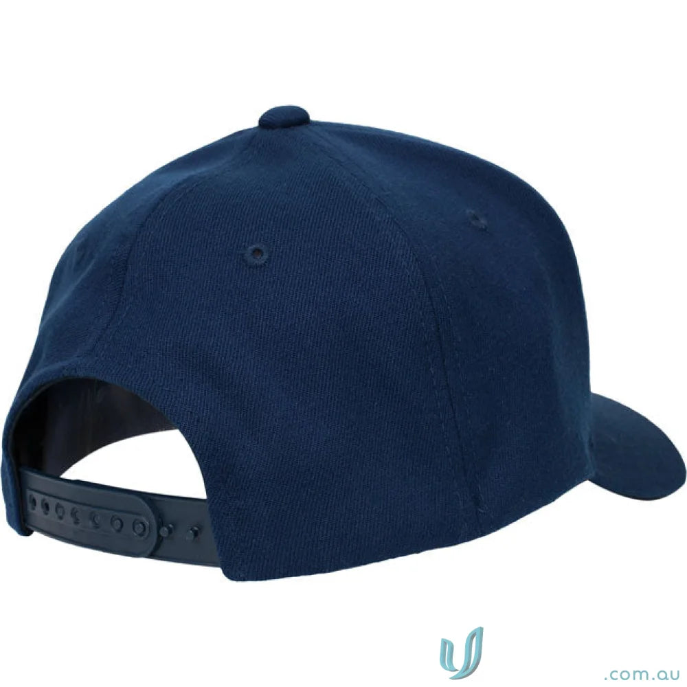 Navy blue A Frame Cap with Snapback Strap and Flexfit Technology for work uniforms