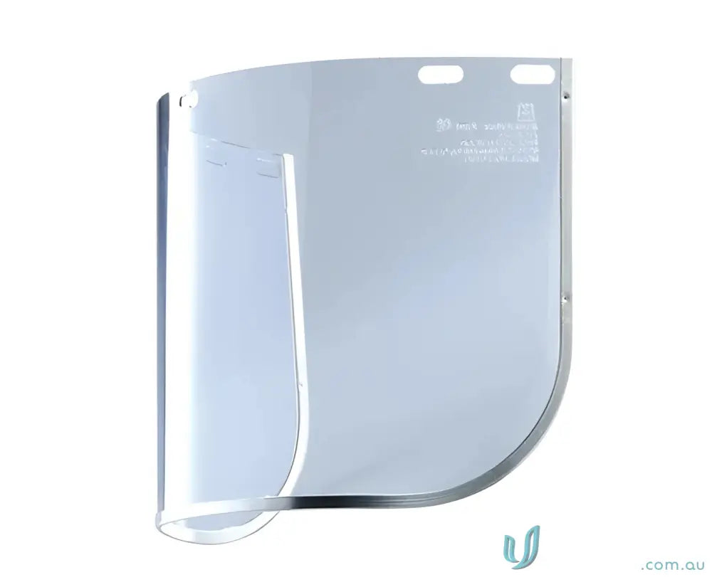 Clear plastic face shield for medium impact protection, perfect for workwear and uniforms