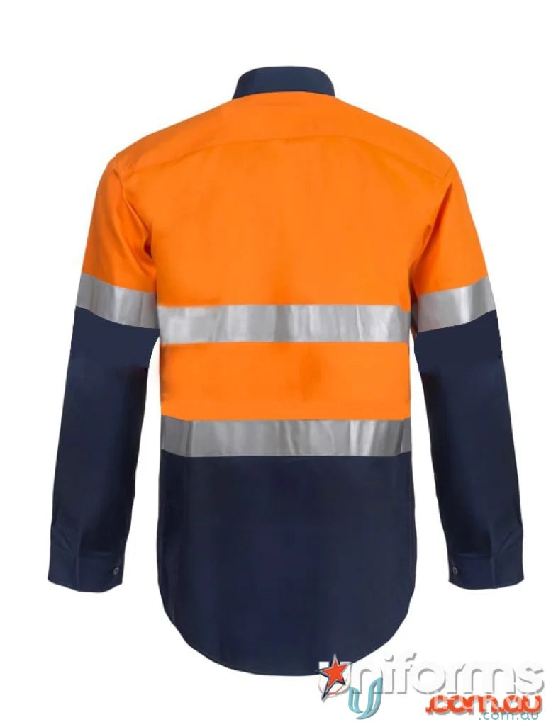 WorkCraft WS6032 2Tone Half Plket Shirt W Vented