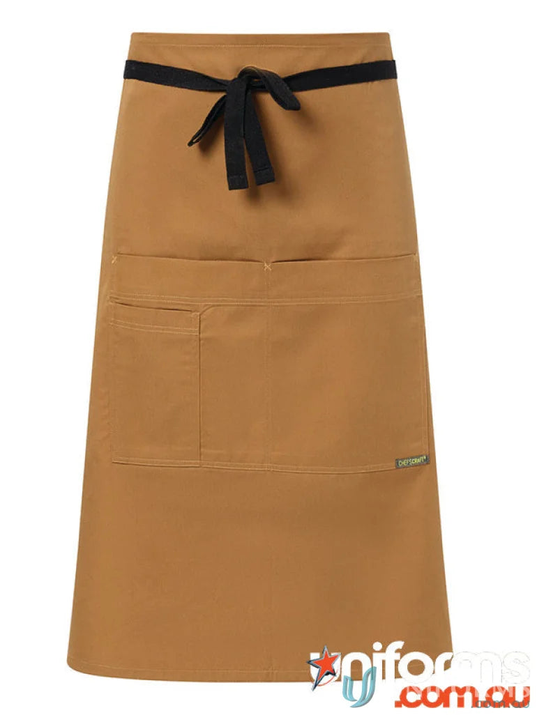 WorkCraft CA032 3/4 Apron With Pockets front product image