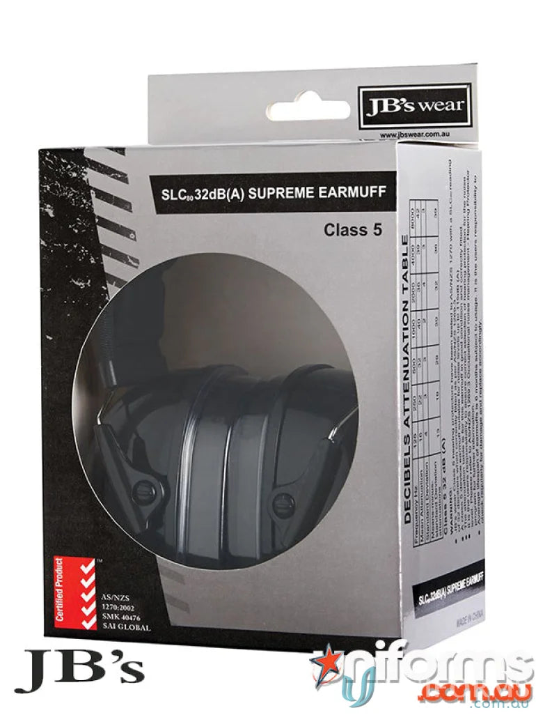 JBs 8M001 32dB Supreme Ear Muffs