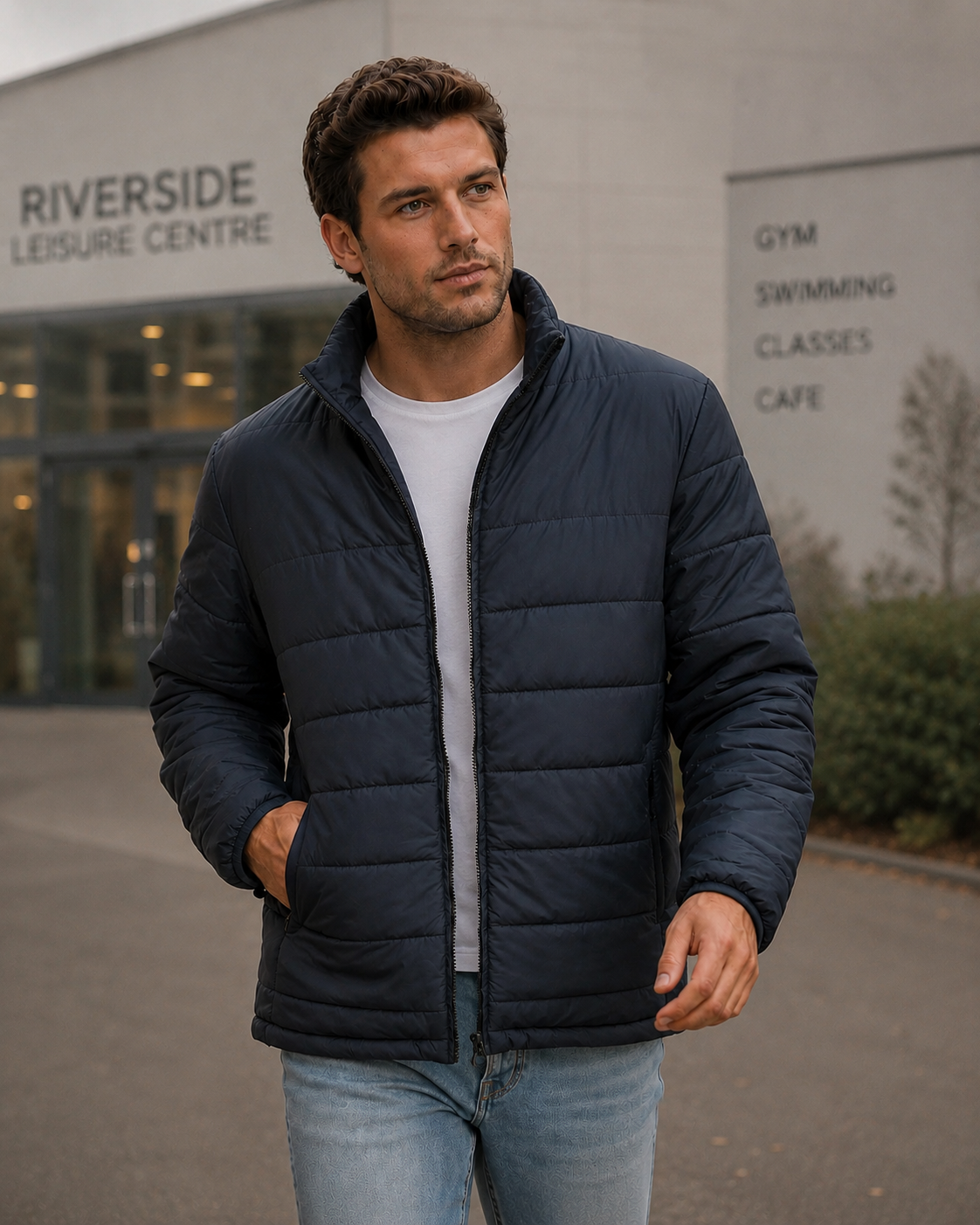 3D Cut Sustainable Insulated Puffer Jacket