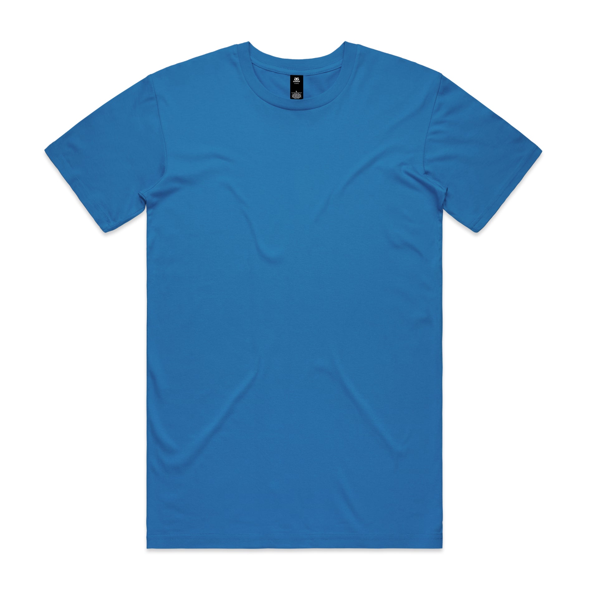 Planett staple tee is a solid blue cotton crew neck t-shirt perfect for uniforms workwear and work uniforms