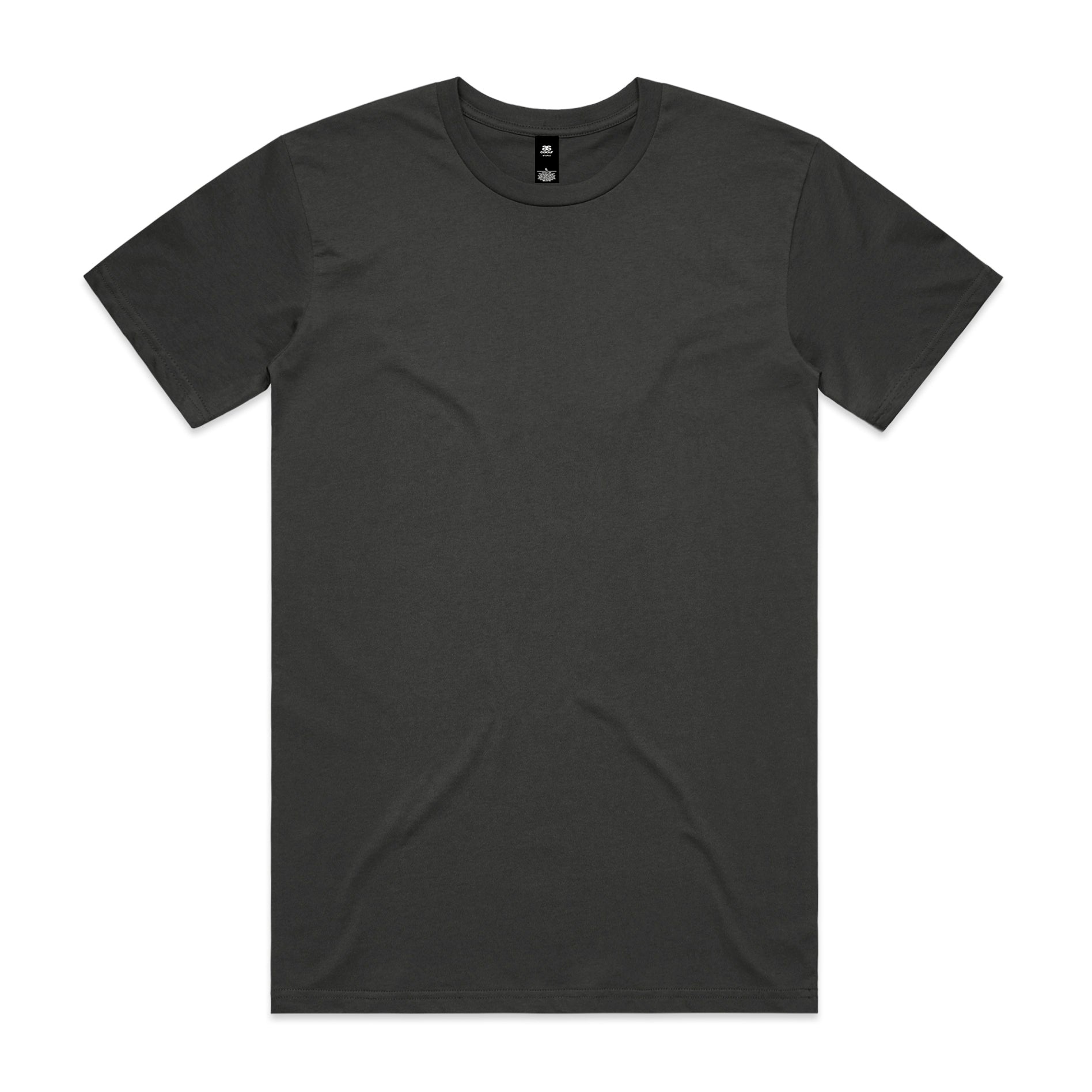 Planett staple tee plain black crew neck short sleeve with subtle texture perfect for workwear and uniforms