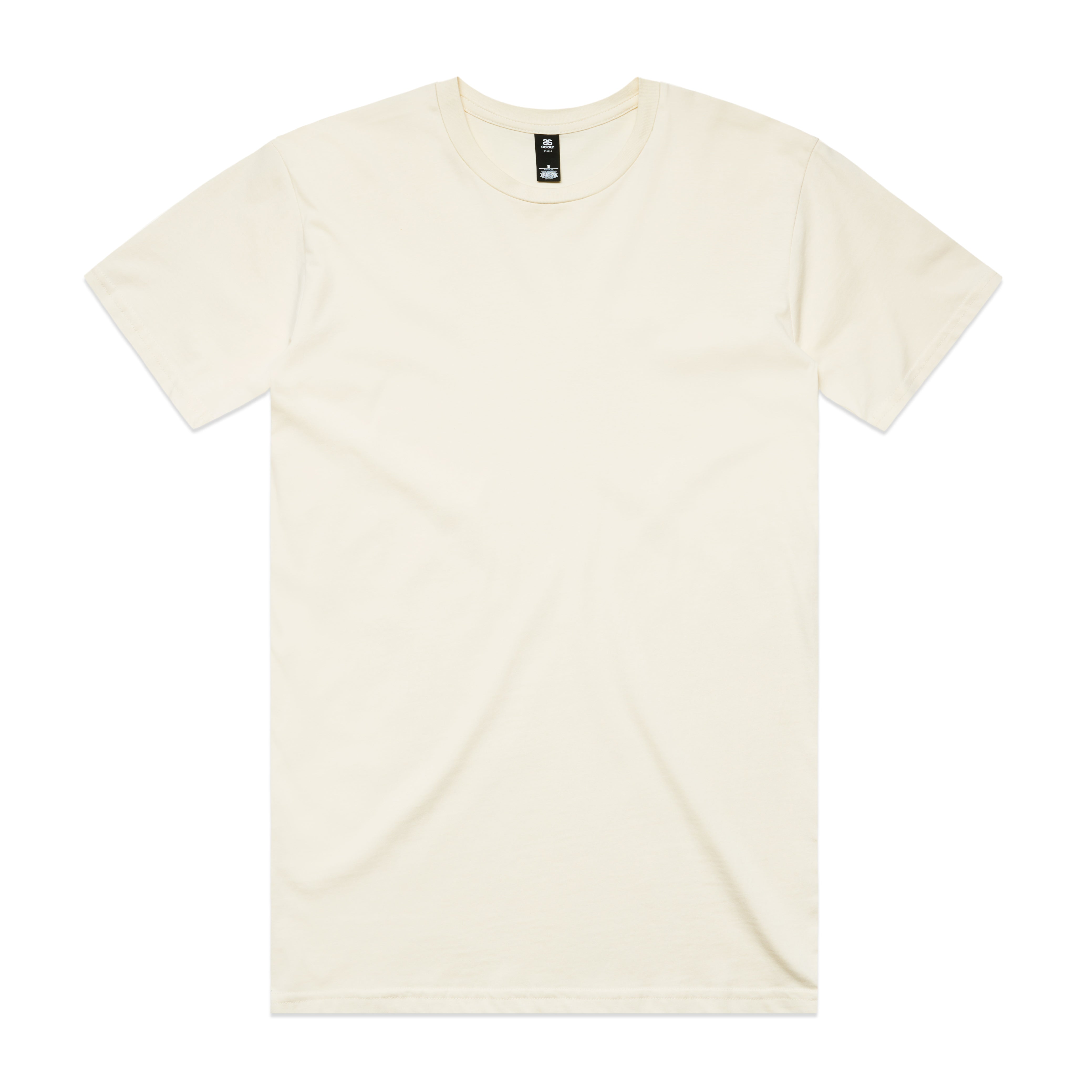 Cream-colored Planett Staple Tee made of soft cotton, perfect for comfortable workwear and work uniforms