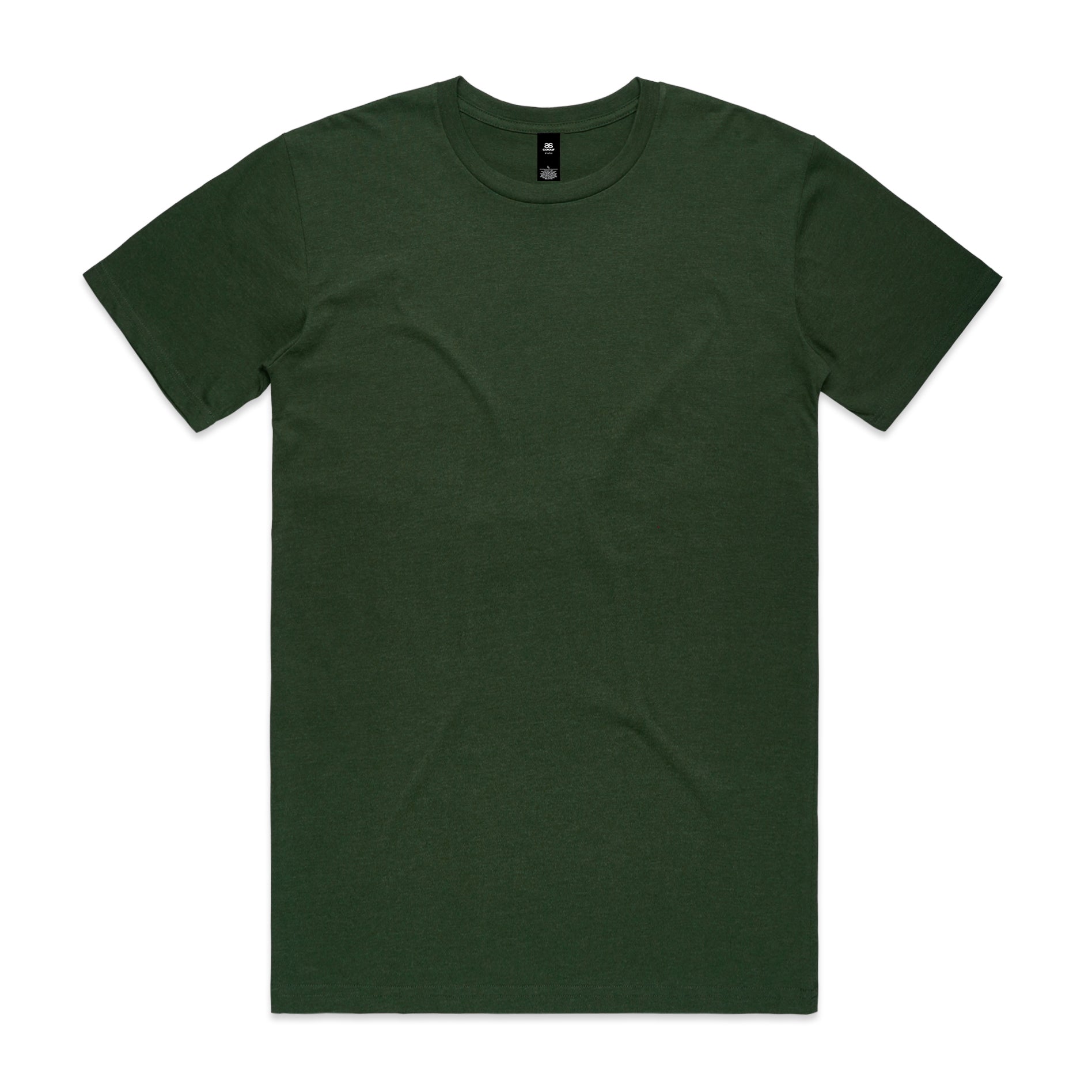 Dark green short-sleeved crew neck planett staple tee perfect for comfortable workwear and casual work uniforms
