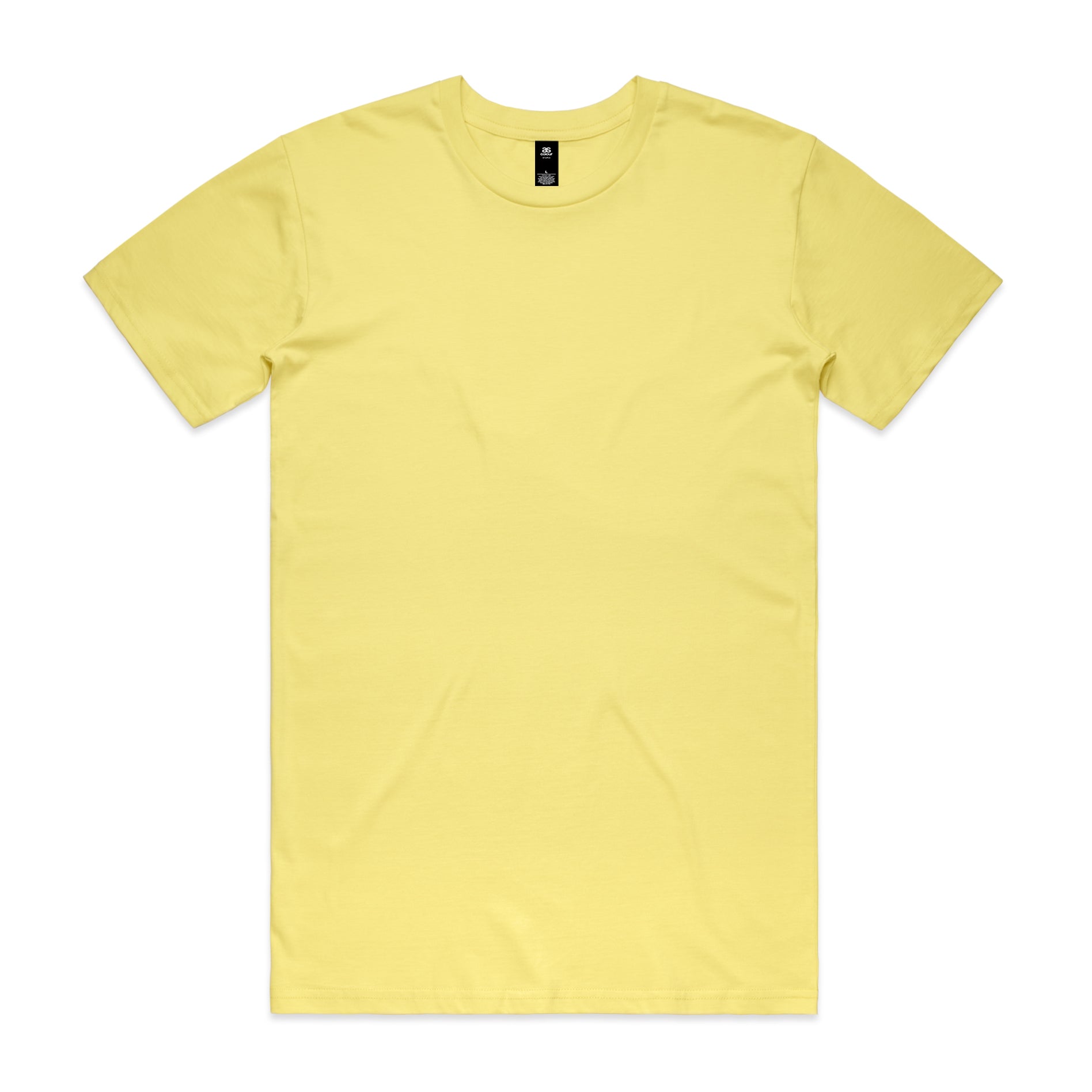 Planett staple tee plain yellow short-sleeved crew neck t-shirt ideal for workwear and work uniforms