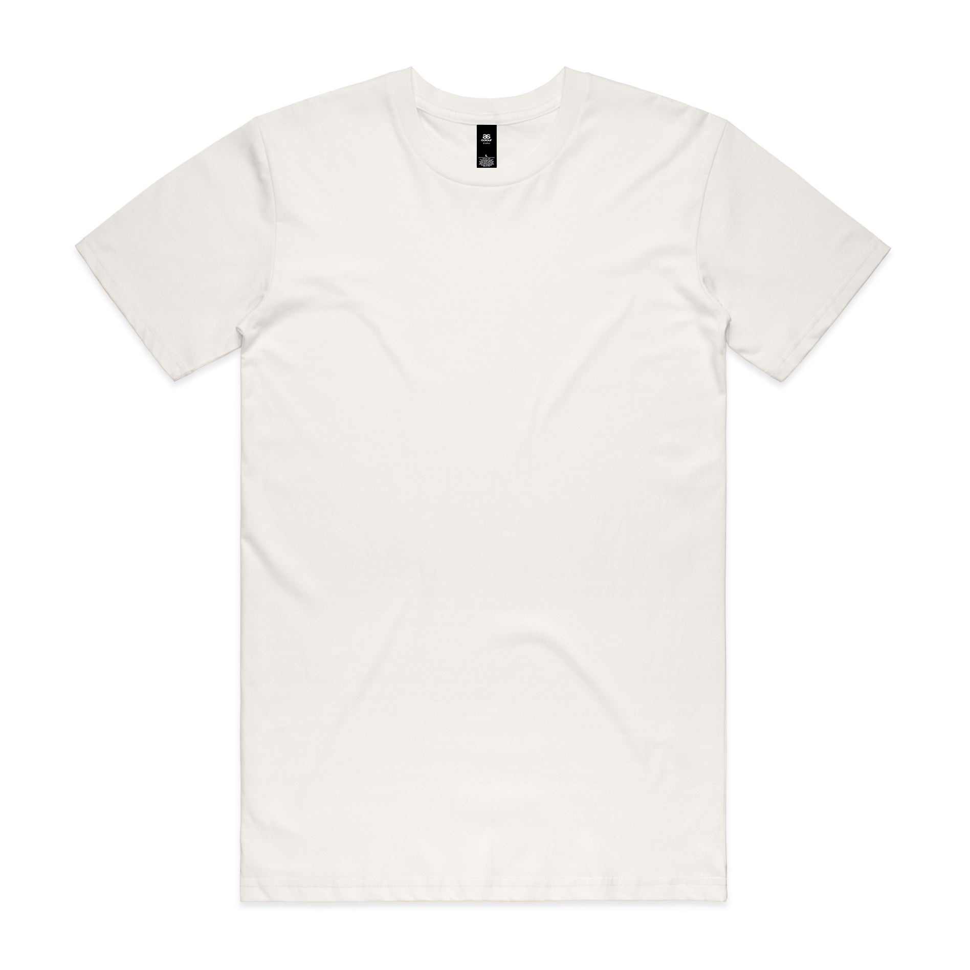 Minimalist white cotton planett staple tee with crew neck and short sleeves perfect for work uniforms and workwear