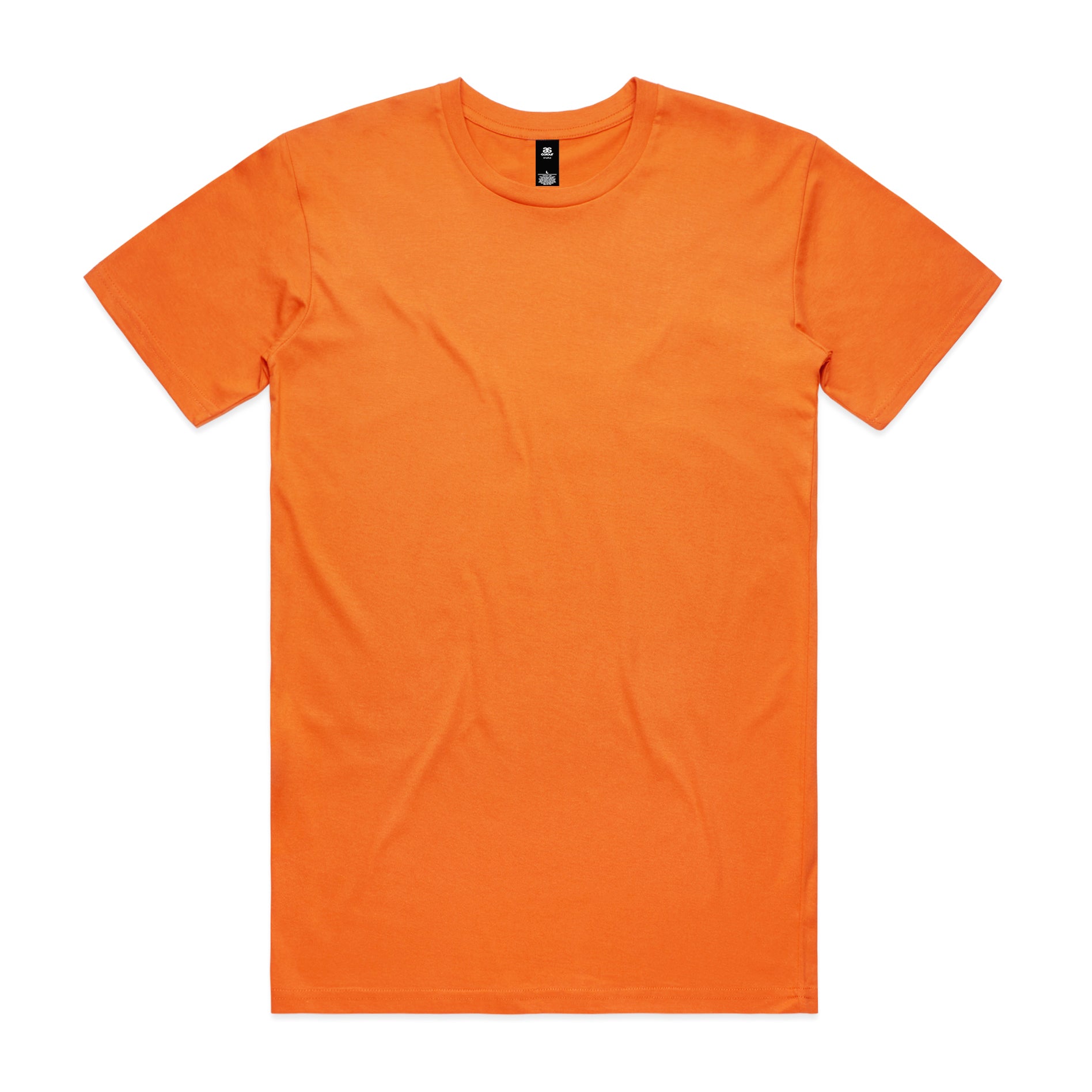 Bright orange planett staple tee made of soft cotton fabric perfect for comfortable workwear uniforms and work uniforms
