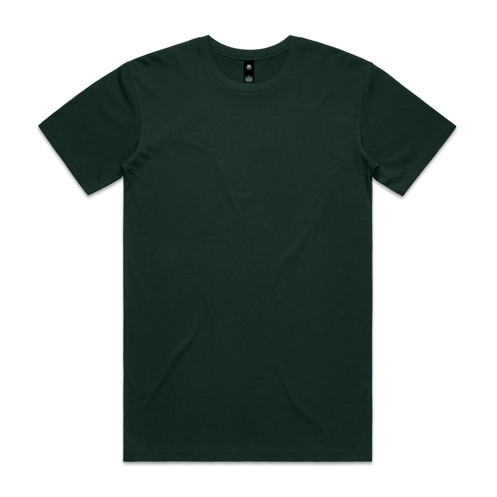 Dark green short-sleeved crew neck planett staple tee perfect for durable workwear and comfortable uniforms