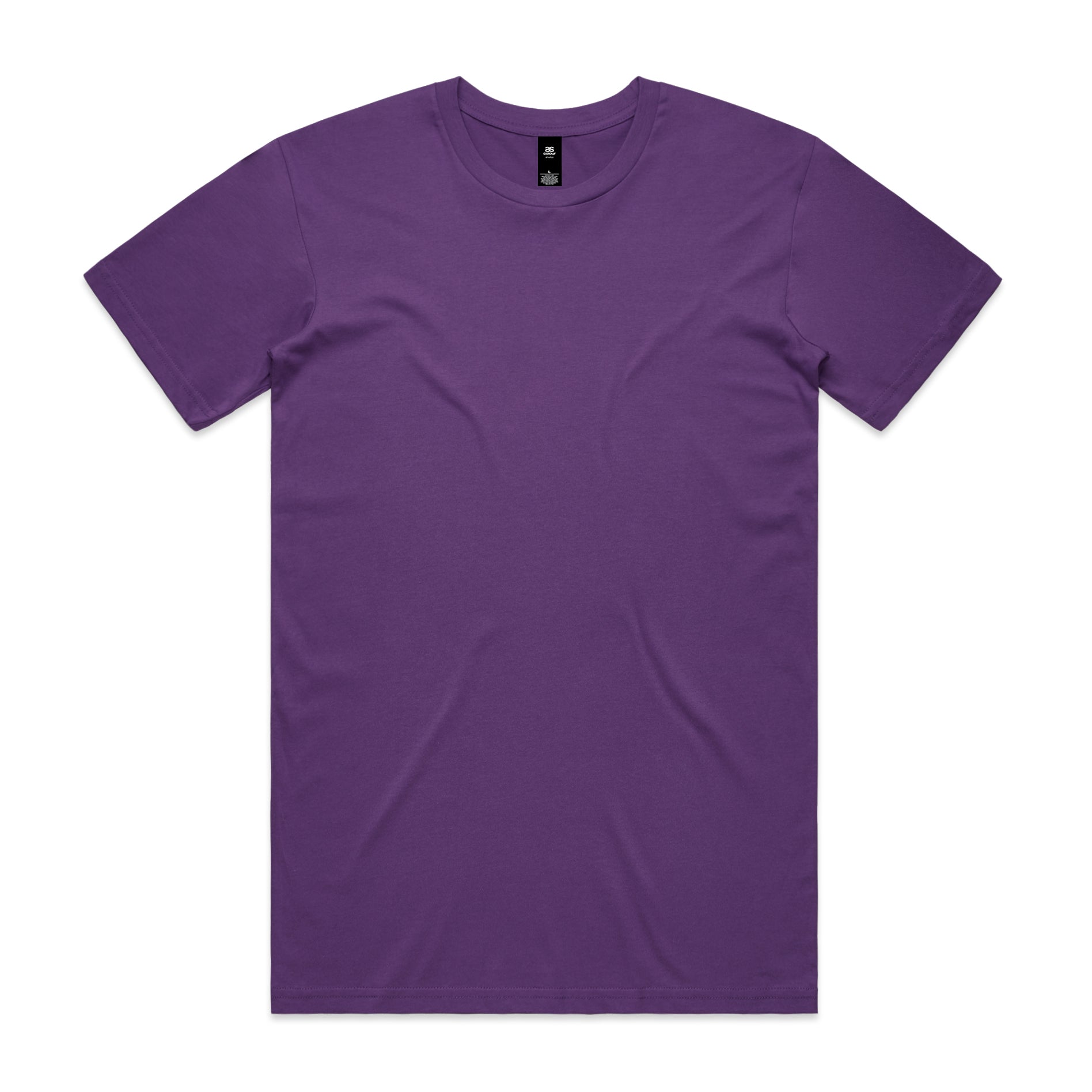 Planett staple tee solid purple crew neck short sleeve t-shirt perfect for comfortable workwear and work uniforms