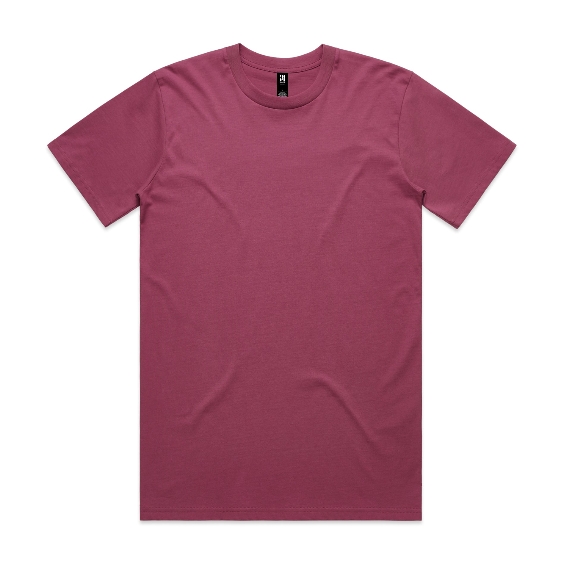 Classic heavyweight t-shirt in maroon with subtle texture perfect for durable workwear and uniforms