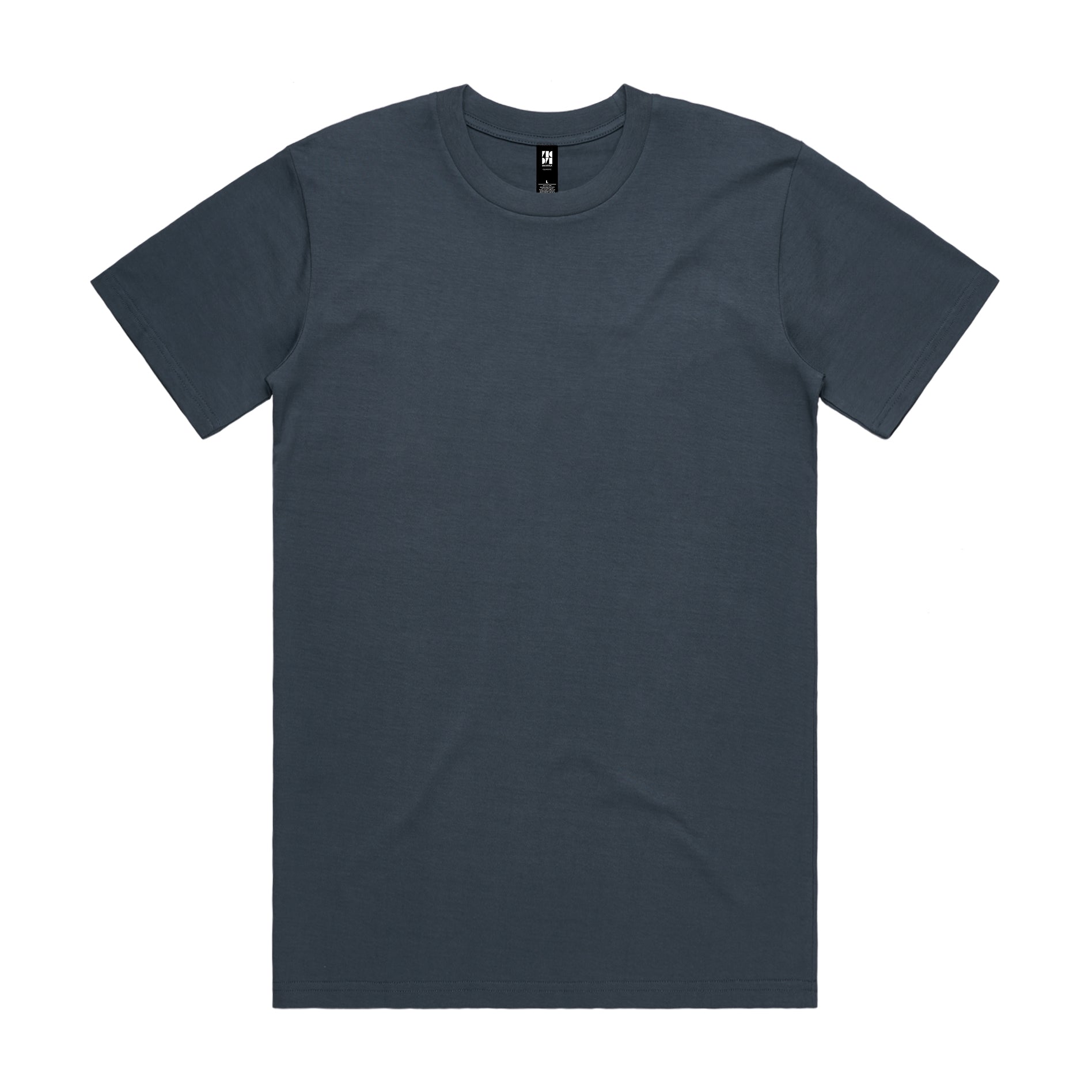 Dark gray classic heavyweight crew-neck t-shirt with minimalist design perfect for workwear and uniforms