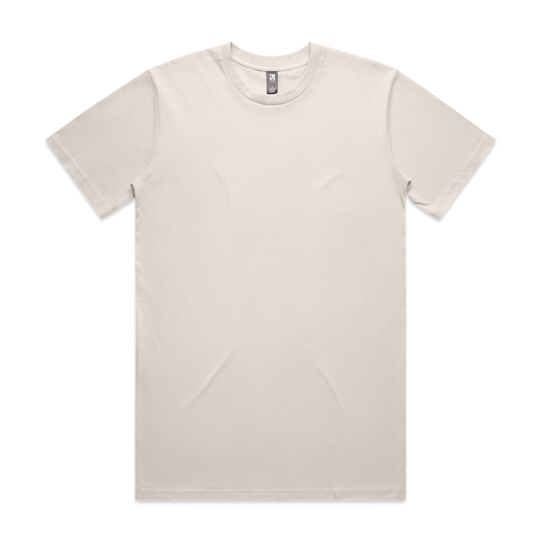 Classic heavyweight off-white cotton t-shirt with crew neck and short sleeves perfect for uniforms and workwear