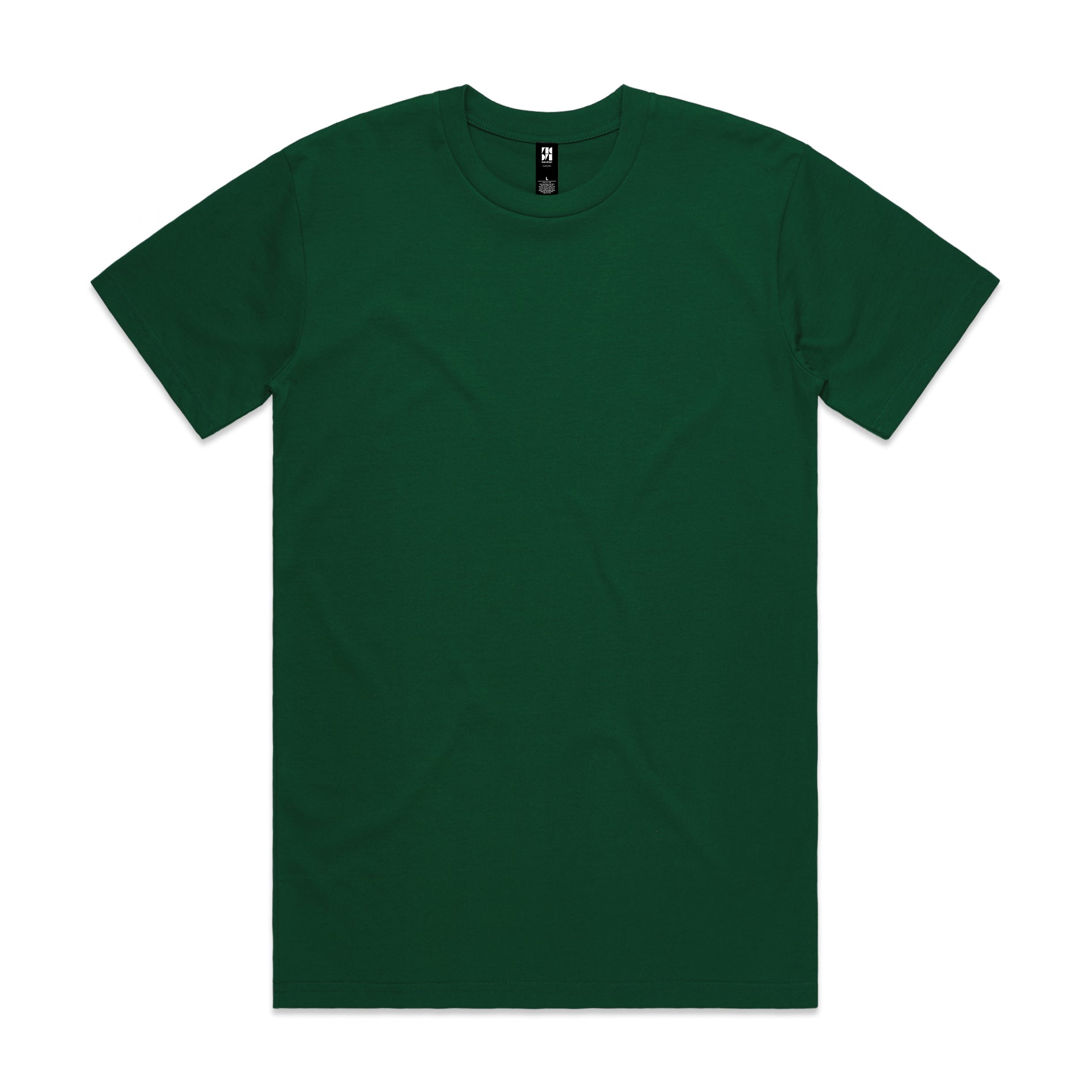 Classic heavyweight t-shirt in dark green soft cotton perfect for durable workwear and comfortable work uniforms