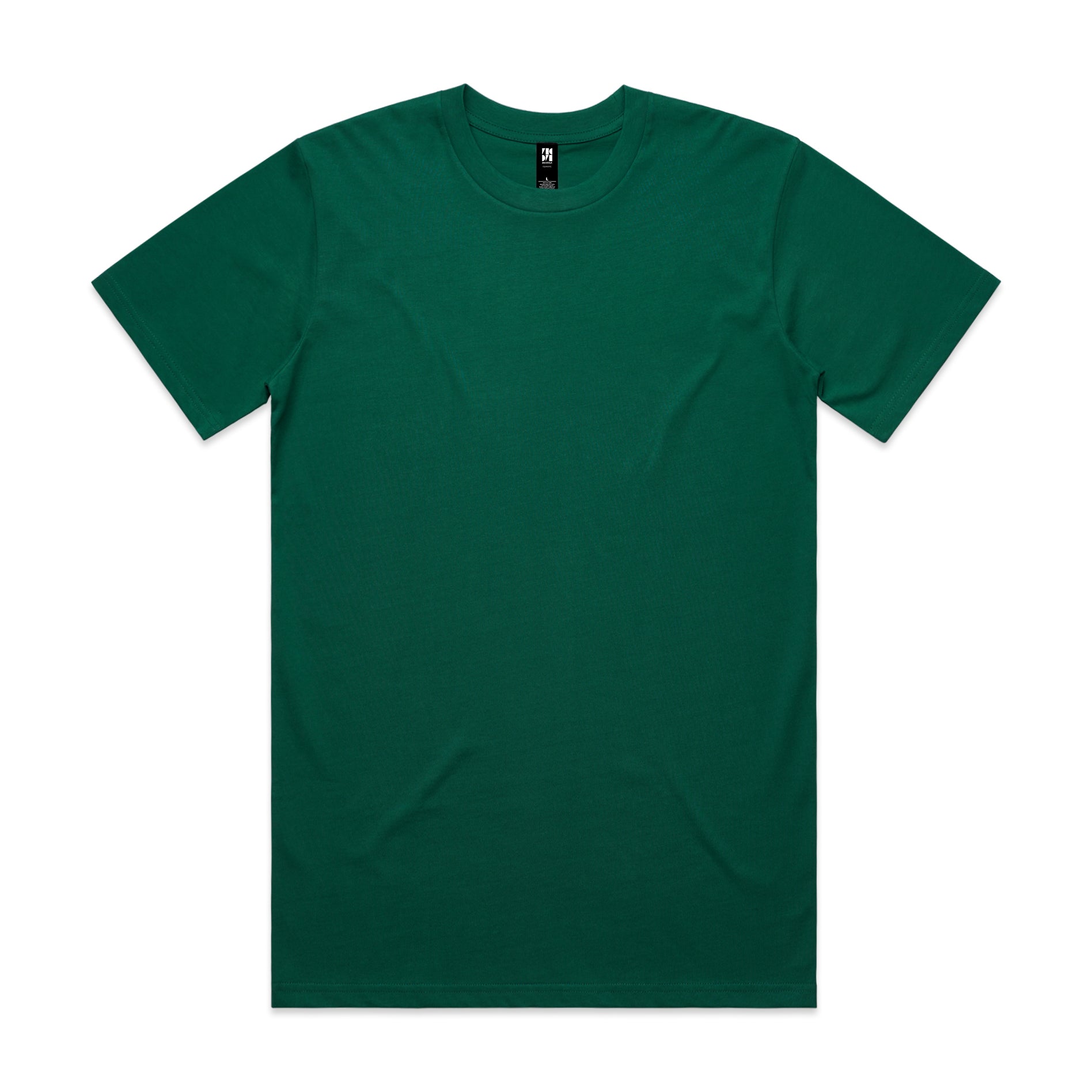 Classic heavyweight t-shirt in dark green made of soft cotton perfect for workwear and uniforms