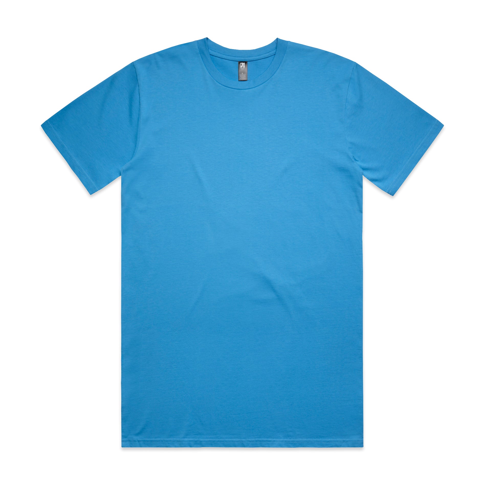 Classic heavyweight t-shirt solid bright blue soft cotton short sleeve perfect for work uniforms and workwear uniforms