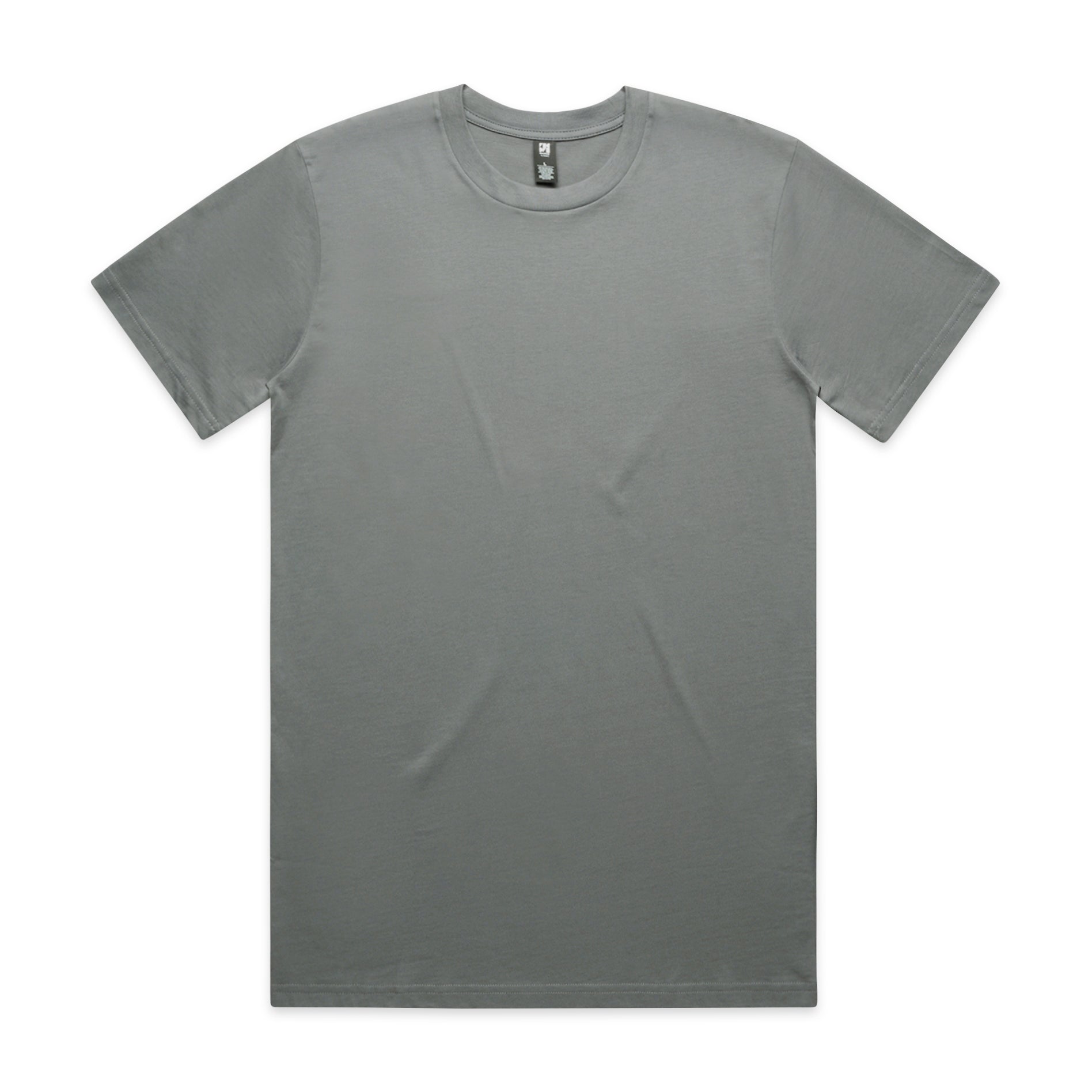 Classic heavyweight gray t-shirt with crew neck and subtle texture perfect for uniforms and workwear use