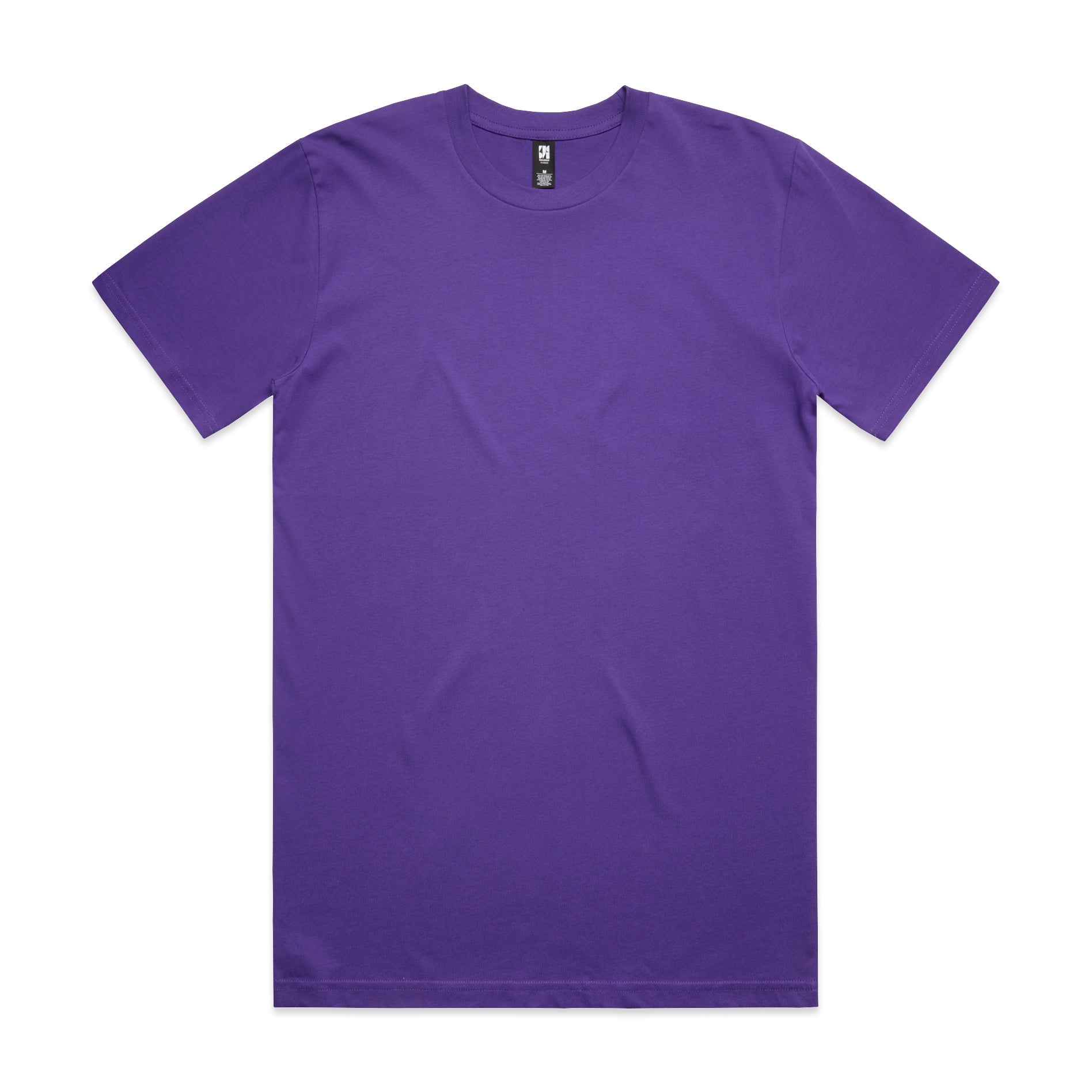 Purple classic heavyweight crew neck t shirt made of soft cotton fabric ideal for workwear and uniforms