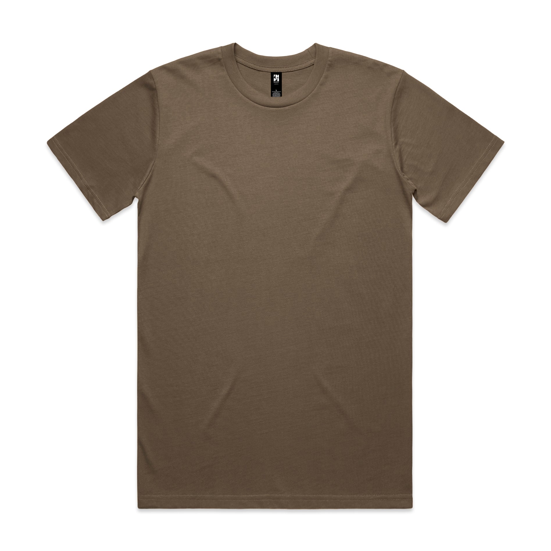 Classic heavyweight olive green cotton t-shirt with short sleeves perfect for workwear and uniforms
