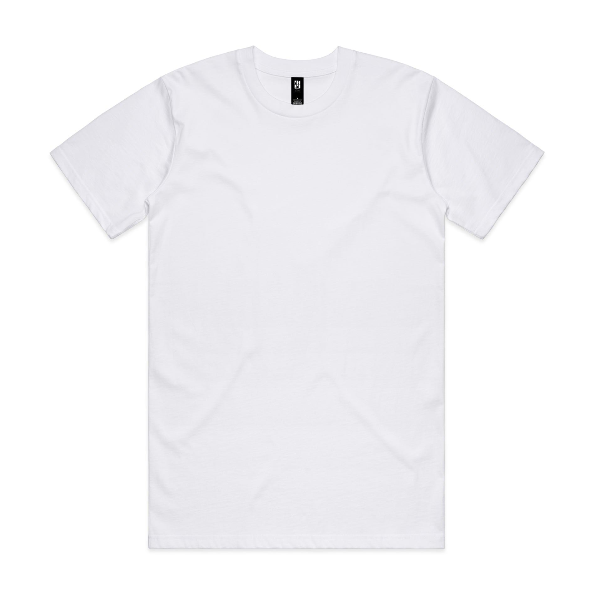 Classic heavyweight white t-shirt made of soft cotton perfect for uniforms and durable workwear essentials