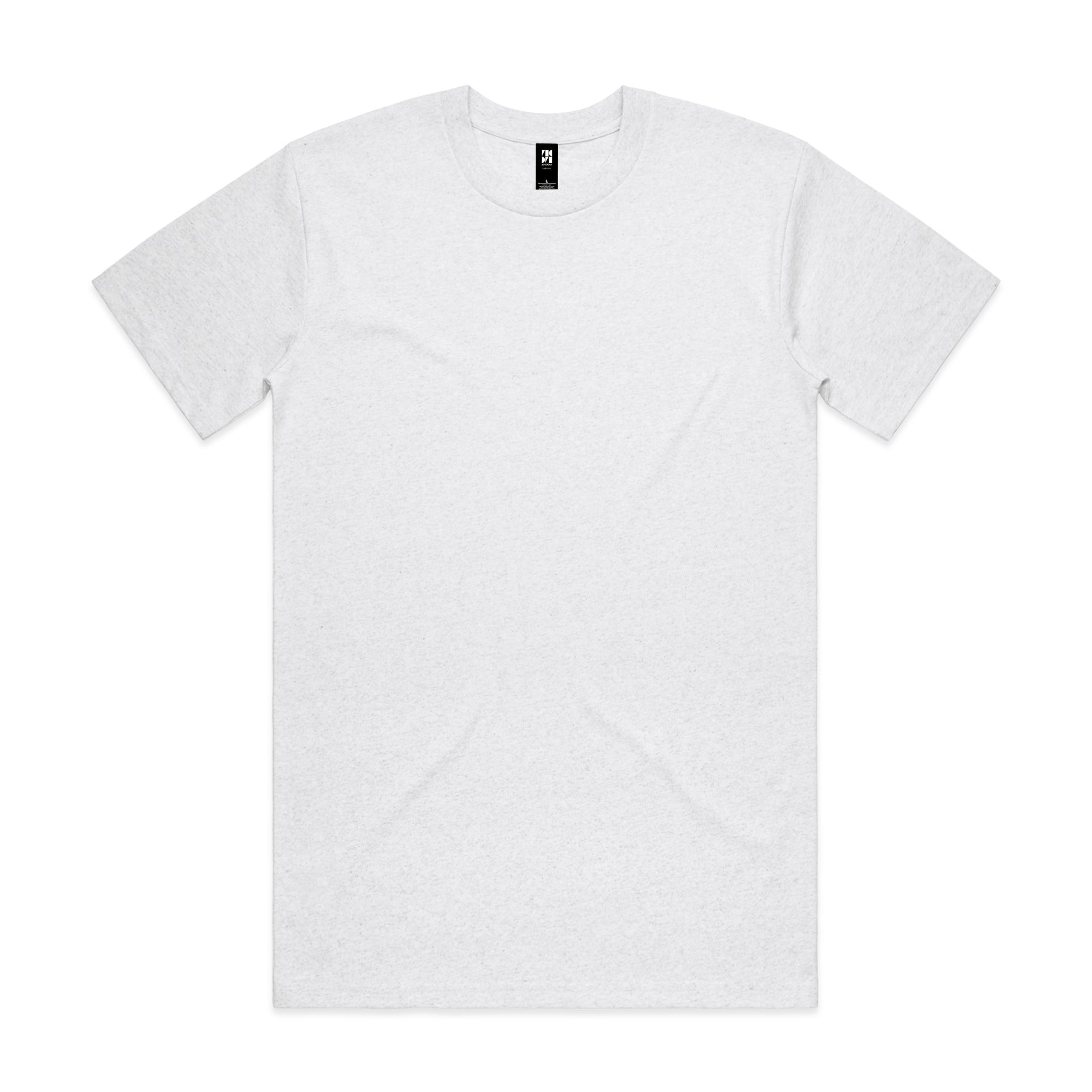 Classic heavyweight white cotton crew-neck t-shirt ideal for durable workwear and comfortable work uniforms