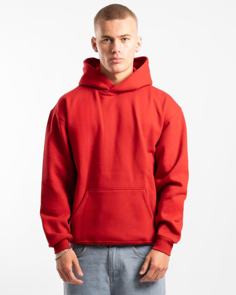 Unisex Heavy Hood - Red