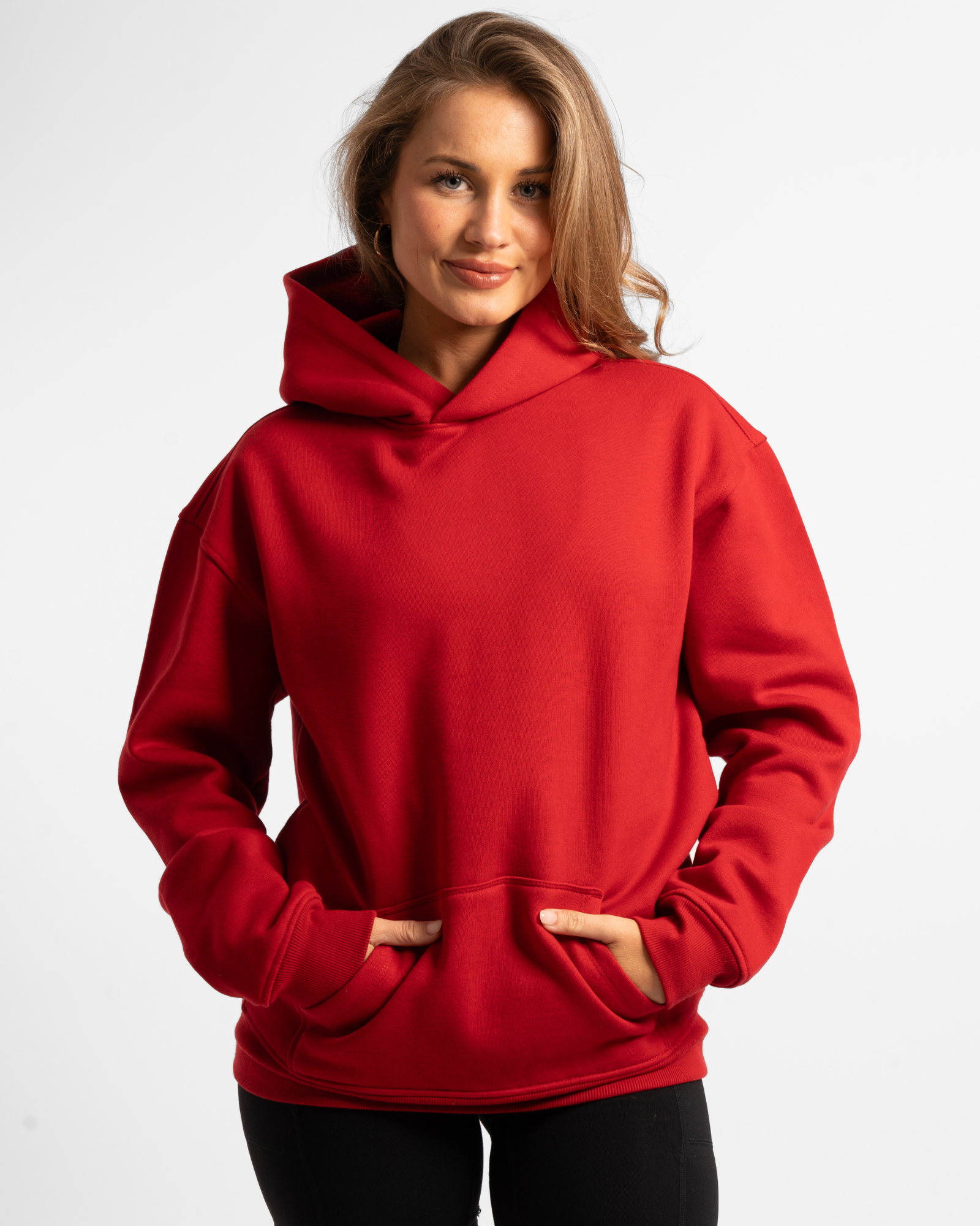 Unisex Heavy Hood - Red
