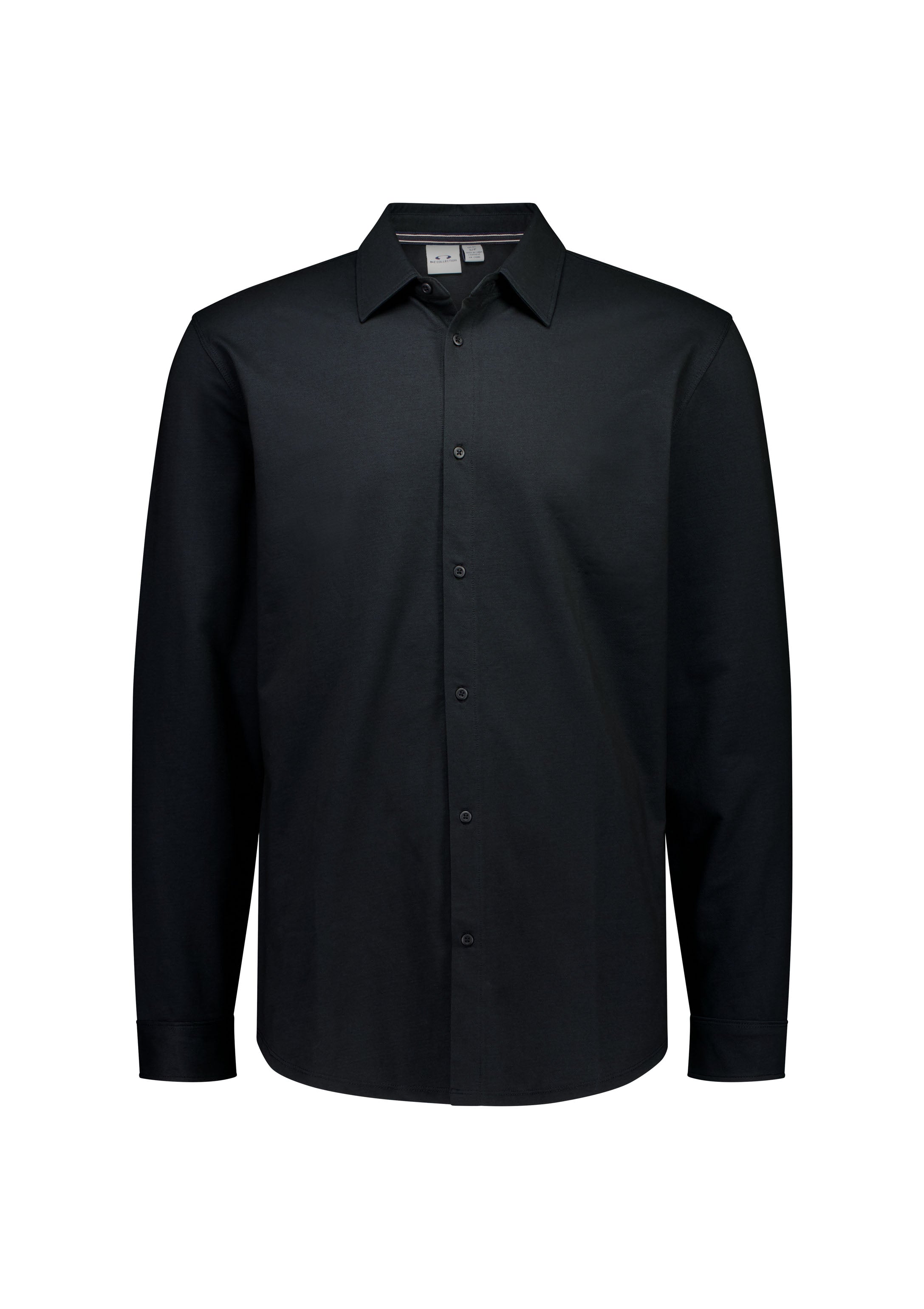 Biz Collection Mens Venture Long Sleeve Shirt BS2619ML in Black product view