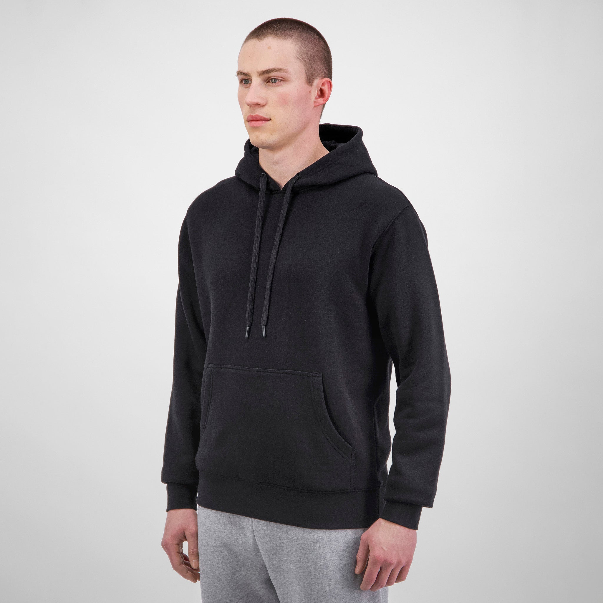 Black Mens Everyday Hoodie product view 2