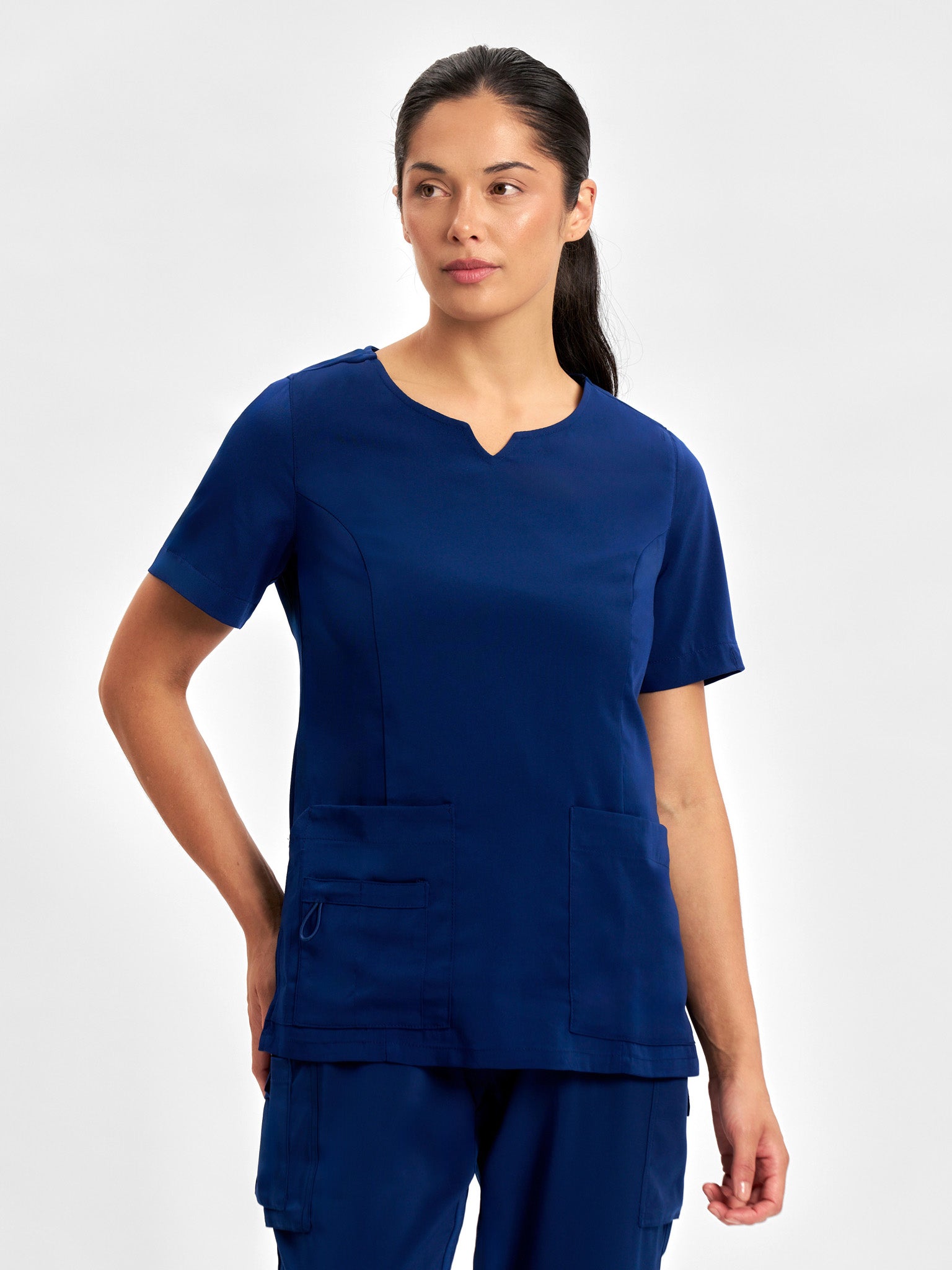 Avery Ladies Round Neck Scrub Top