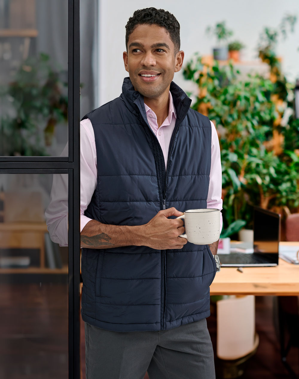3D Cut Sustainable Insulated Puffer Vest