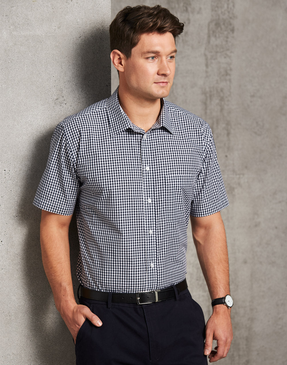 Gingham Roll Up SS Shirt Sleeve