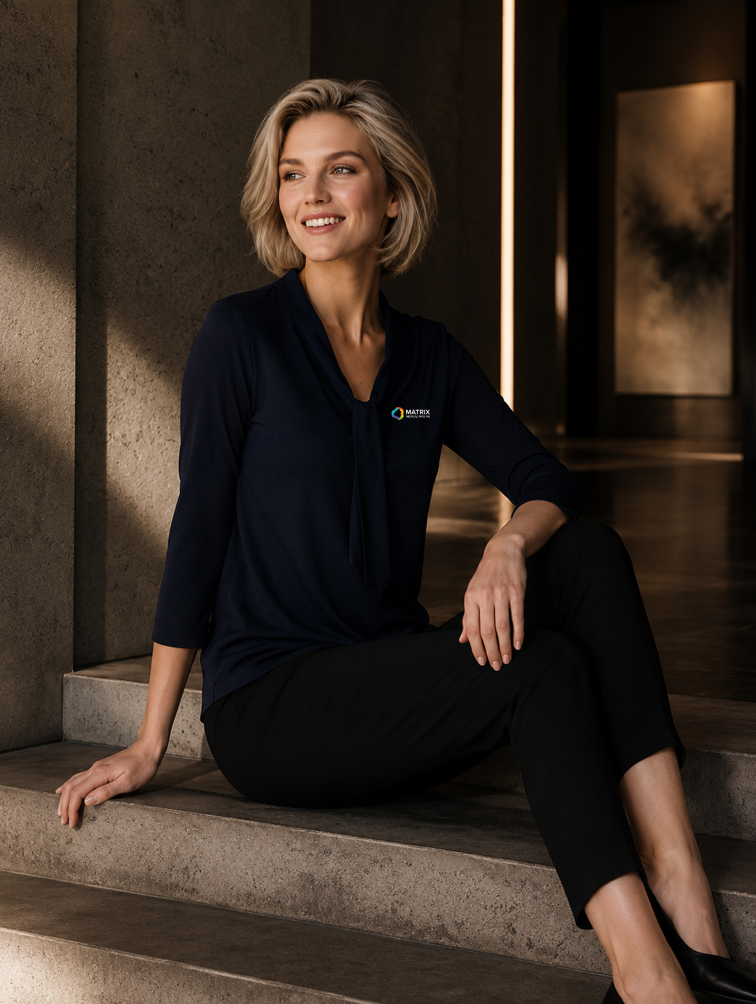 Matrix (EMB) Ladies 3qtr Top