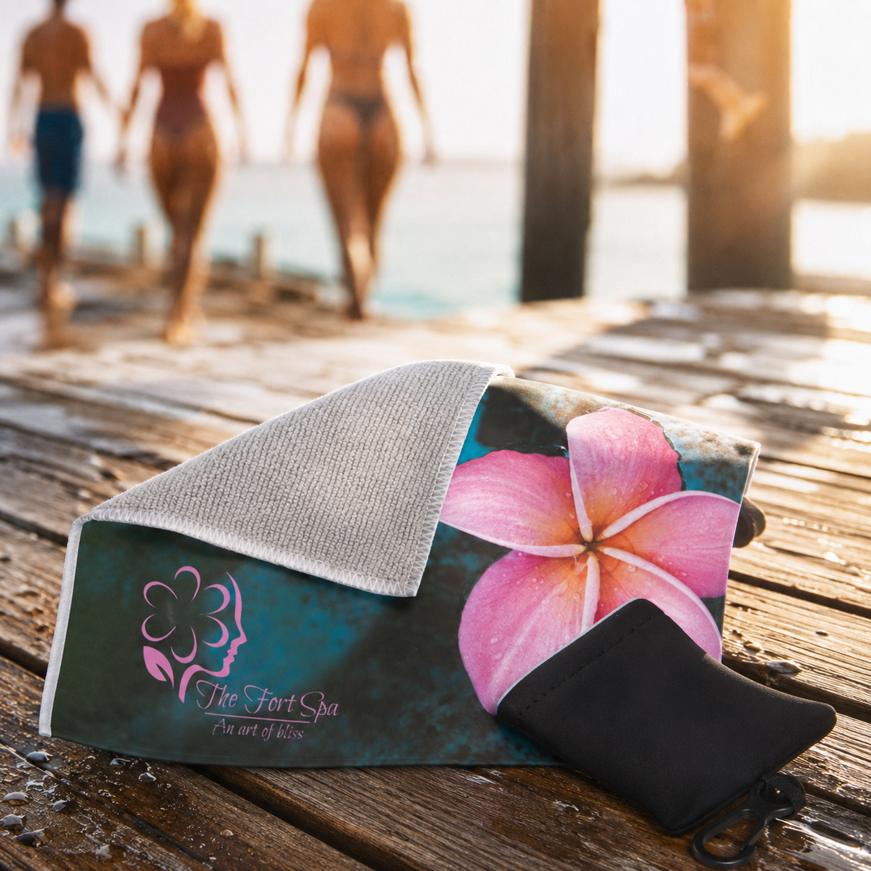 Micro Fibre Towel with Pouch