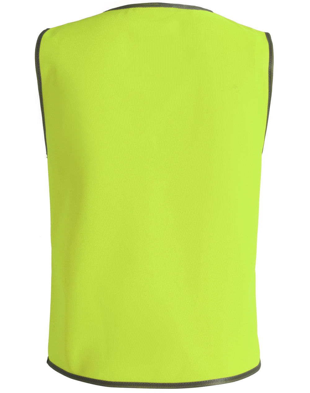 Aiw kids safety vest bright lime green sleeveless workwear with black trim for kids uniforms and safety gear