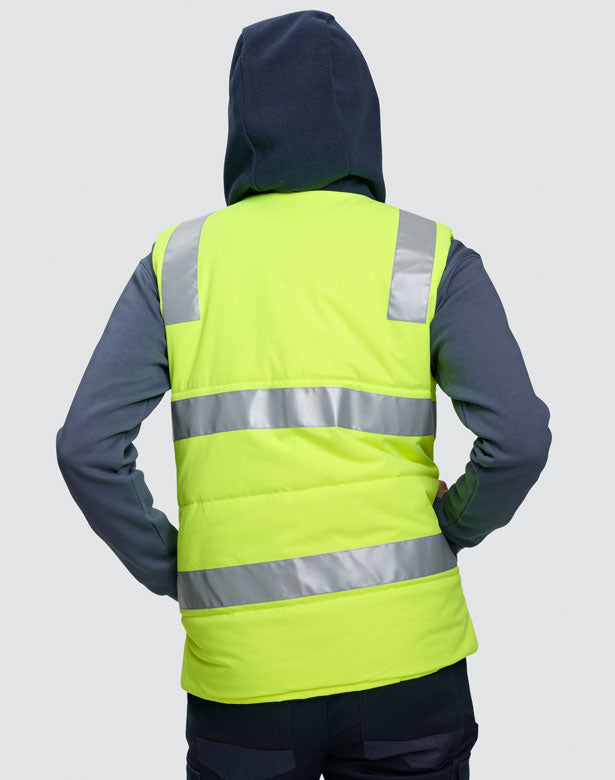 Safety Hooded Puffer Vest