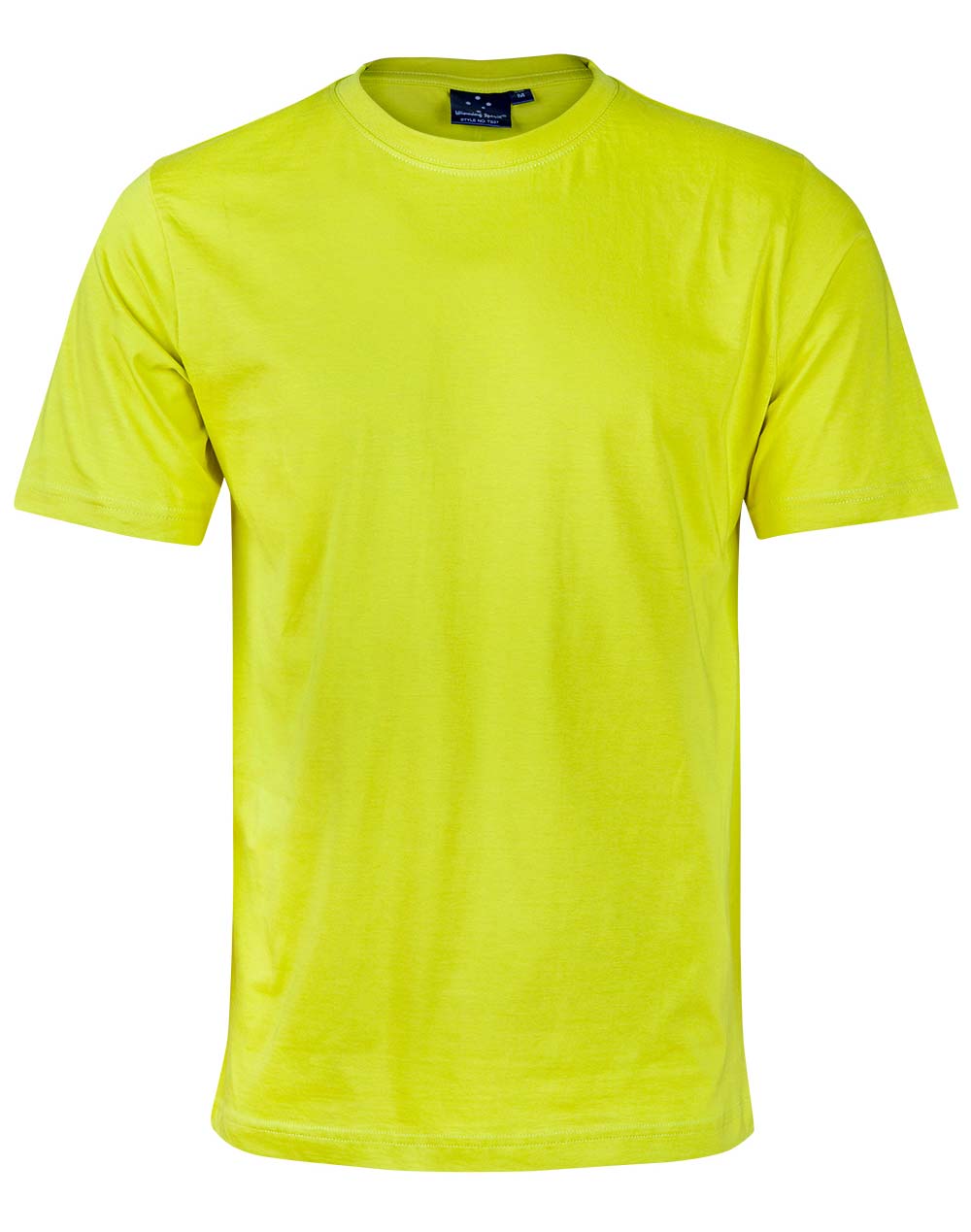 Ladies savvy tee bright yellow short-sleeved crew neck t-shirt perfect for casual workwear and uniforms