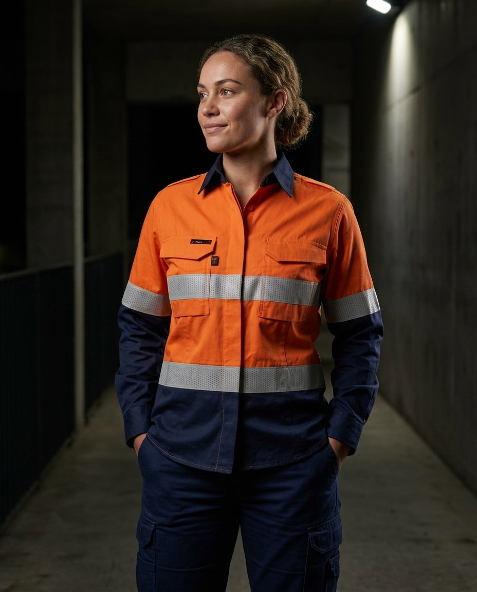 WorkCraft HiVis Ladies HRC2 Inherent Reflective Shirt