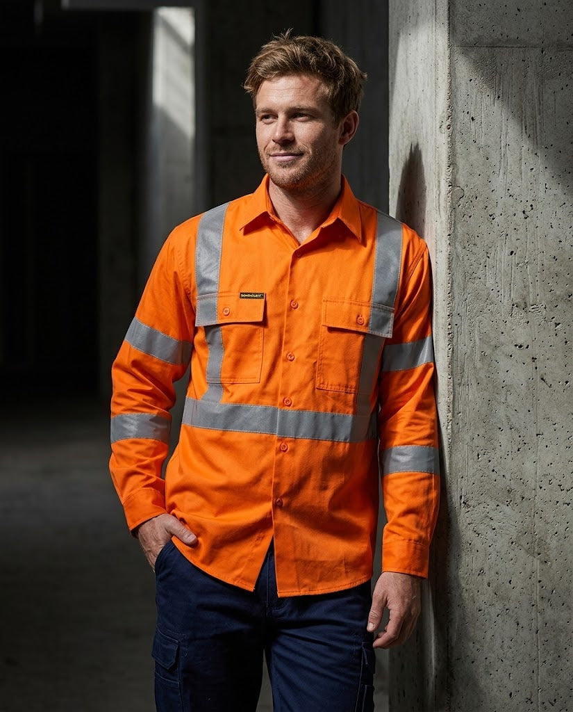 WorkCraft NSW Rail HiVis LS Reflective Shirt
