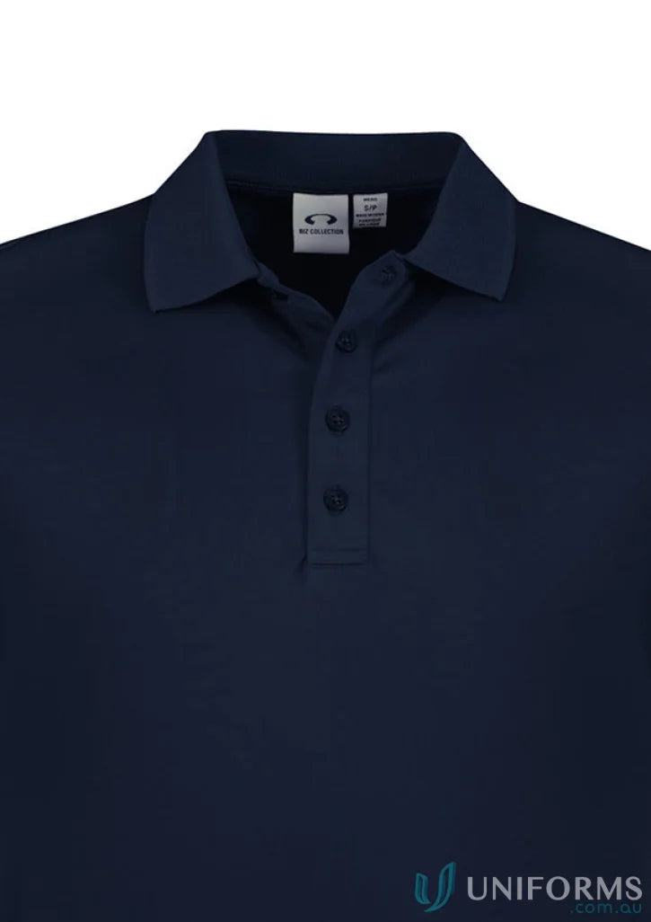 Biz Collection P206ML Action LS Polo in navy