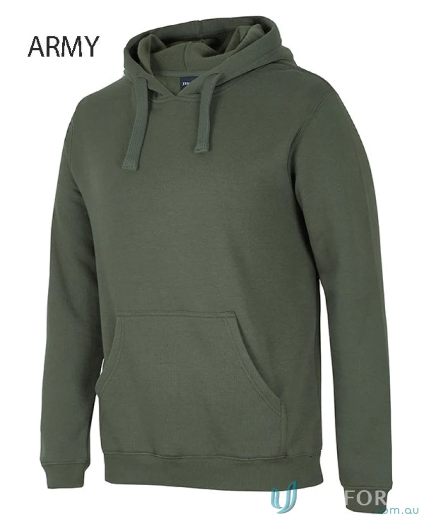 JBs 3POH Adults Pop Over Hoodie in Army Green