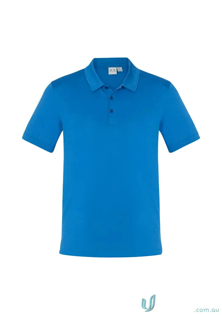 Blue short-sleeved Aero Polo shirt from Biz Collection Aero collection
