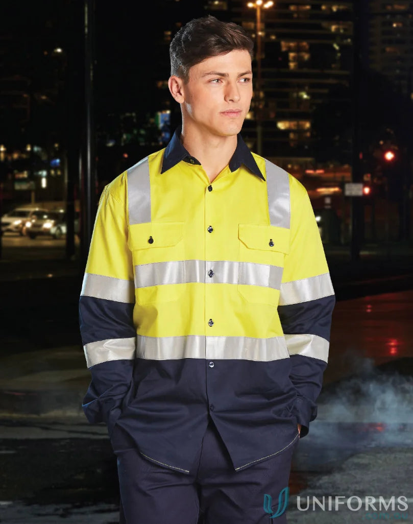 Winning Spirit SW70 AIW Biomotion Light Weight Safety Shirt with Xback Tape front product image