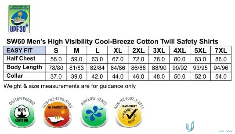Winning Spirit SW60 AIW Cool-Breeze LS Safety Shirts