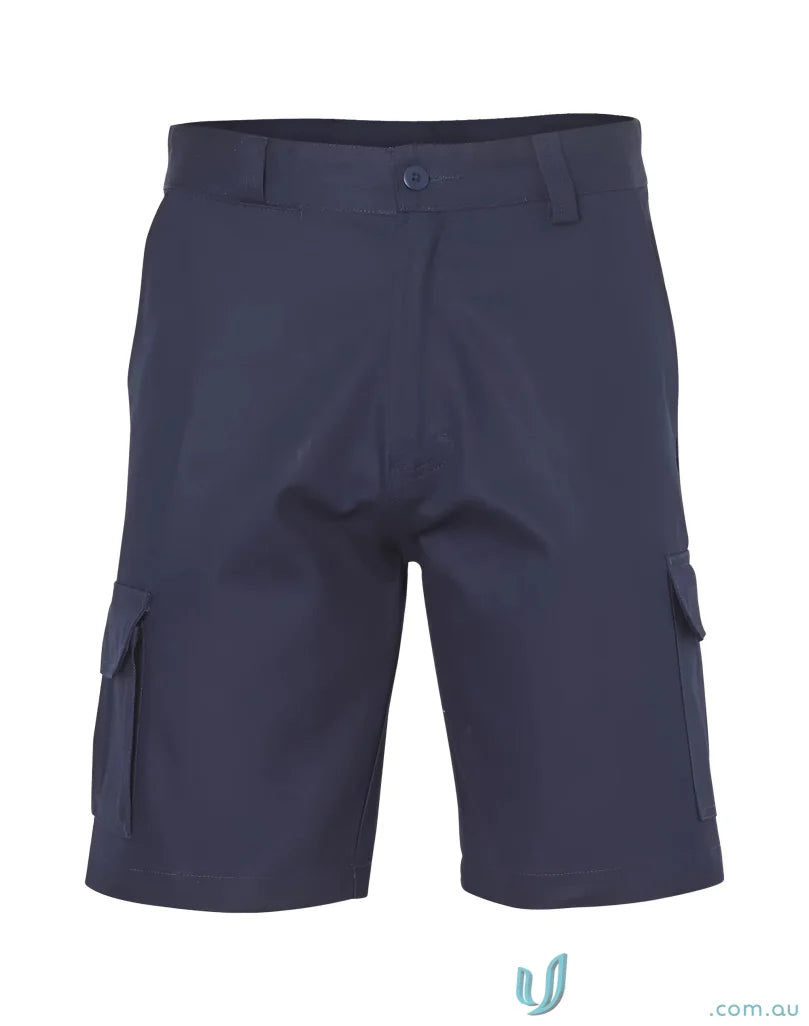 Winning Spirit WP06 AIW Heavy Cotton Drill Cargo Shorts in Navy