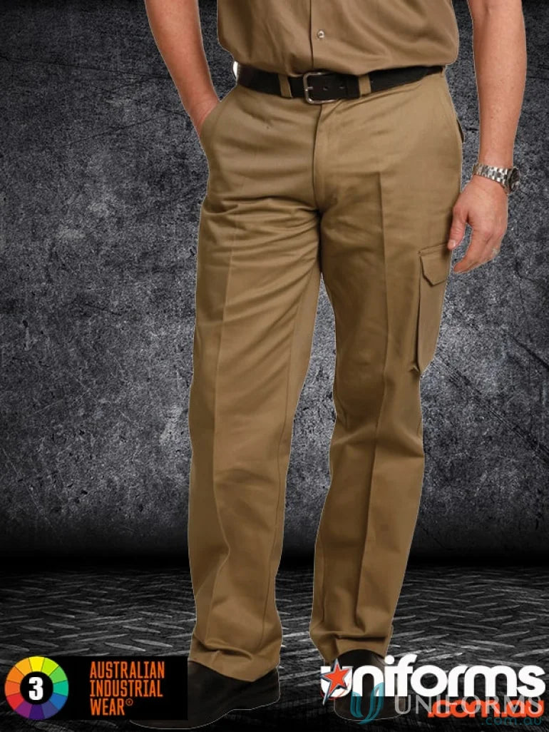 Winning Spirit WP08 AIW Heavy Cotton Pre-Shrunk Drill Stout Pants in Khaki