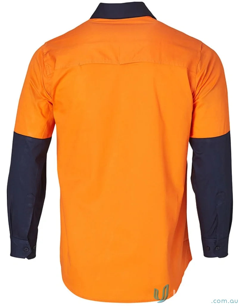 Winning Spirit SW58 AIW HiVis Cool-Breeze LS Cotton Work Shirt