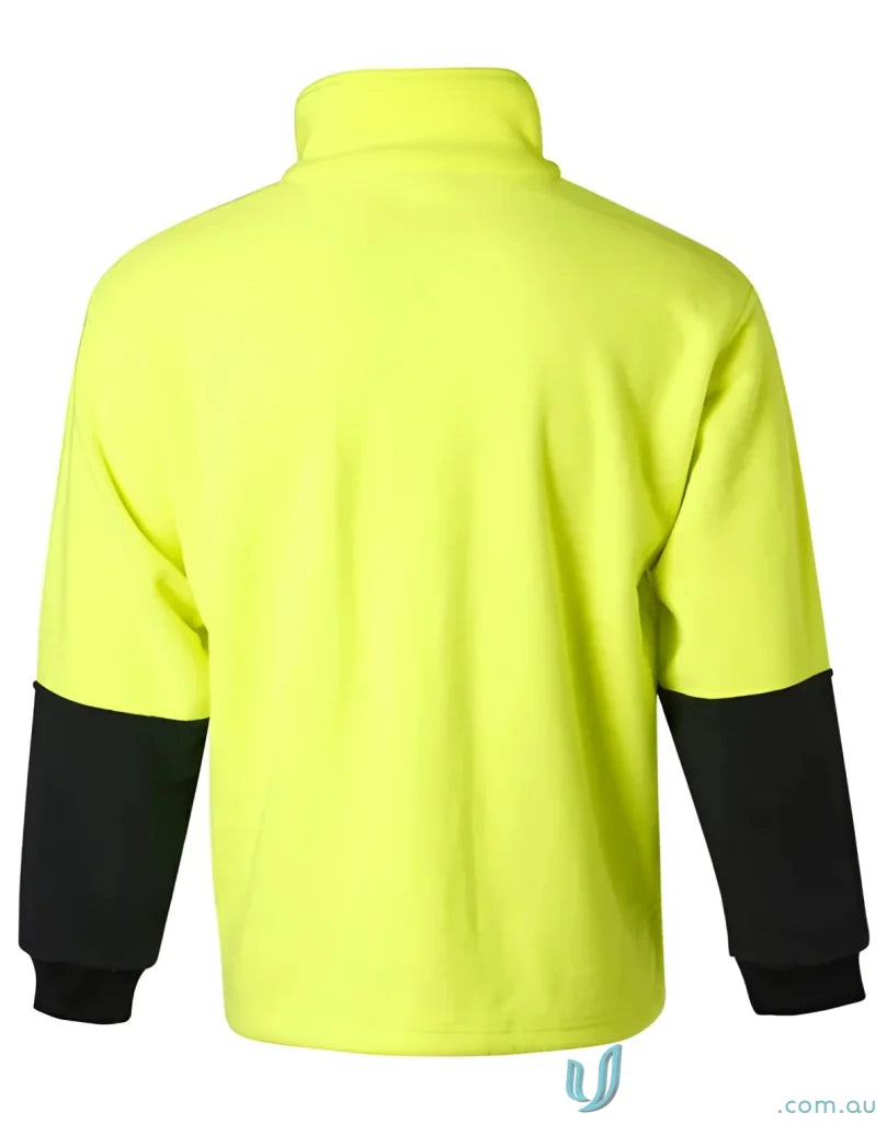 Winning Spirit SW07 AIW HiVis Polar Fleece Half Zip Pullover