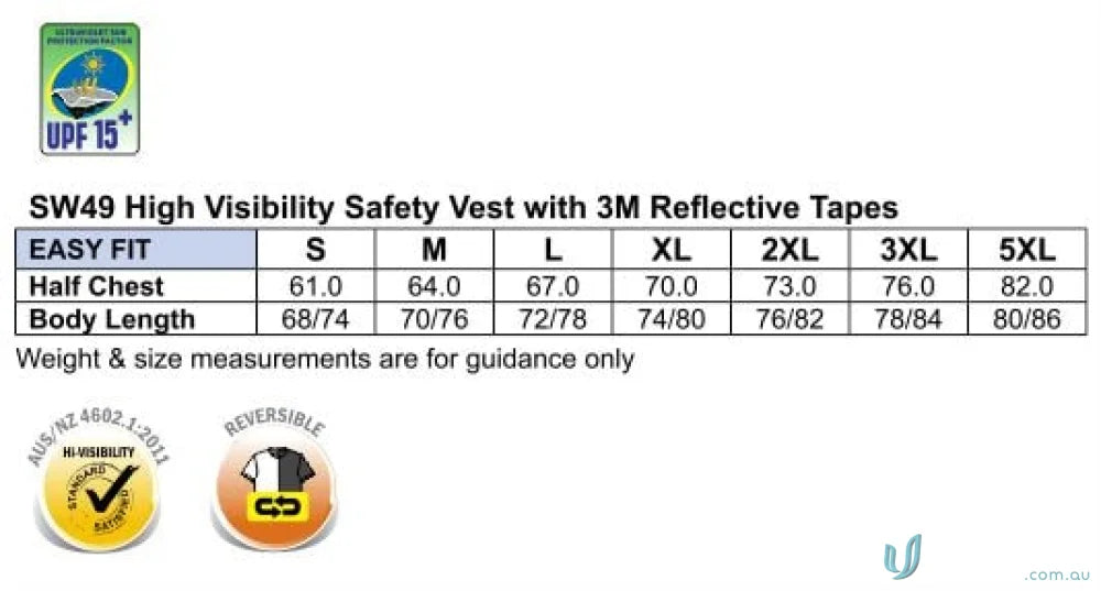 Winning Spirit SW49 AIW HiVis Reversible Safety Vest